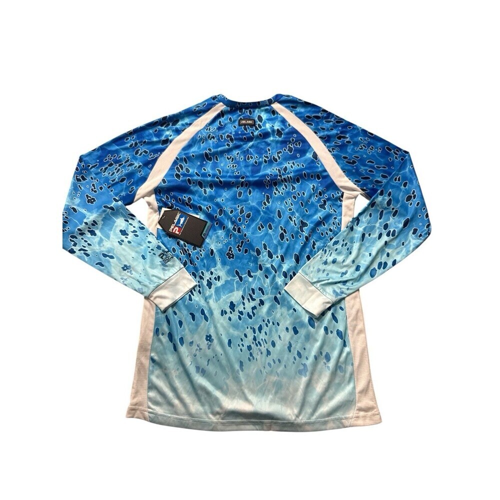 Pelagic VaporTek Blue Fishing Performance Shirt Youth Large Offshore Gear NWT - Picture 5 of 7